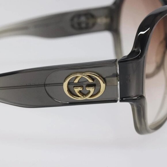 GUCCI Sunglasses plastic Brown Auth yk18726 - Picture 8 of 10